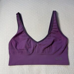 Purple Sports Bra with Adjustable Straps Size Small